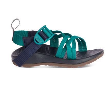 Sandalias Chacos Niños ZX/1 EcoTread Verde Negras España ZIBN12038